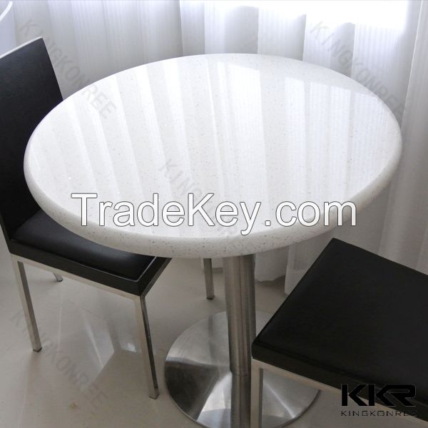 artificial marble dining table solid surface table top