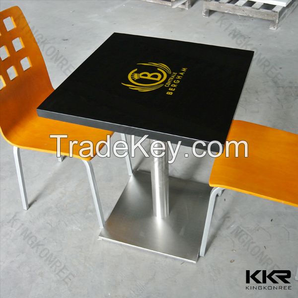 artificial marble dining table solid surface table top