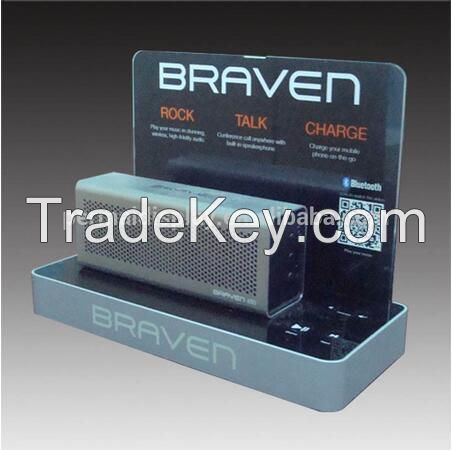 Acrylic with acrylic effects surface POP display for Bluetooth speaker