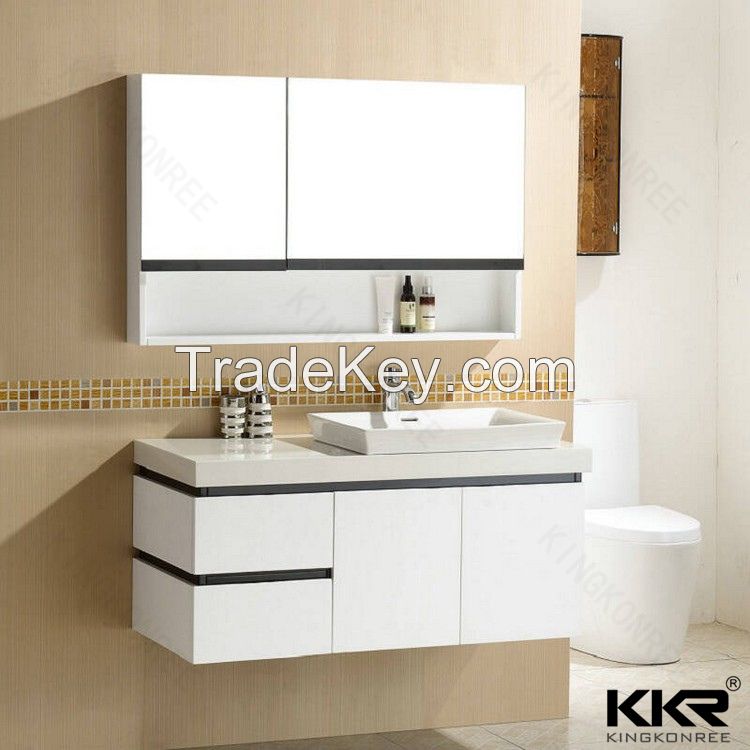 Artificial stone solid surface material modern bathroom sink price