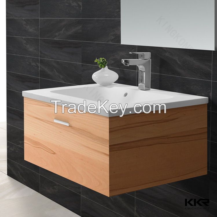 Wholesale Supplier Solid Surface Wash Basin With Bathroom Cabinet