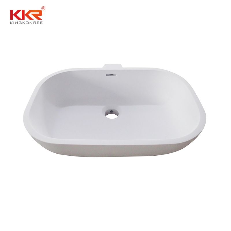 factory price acrylic solid surface bathroom basin