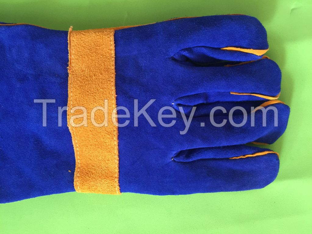 industrial leather safety glove for welding reinforced rugged wear wor