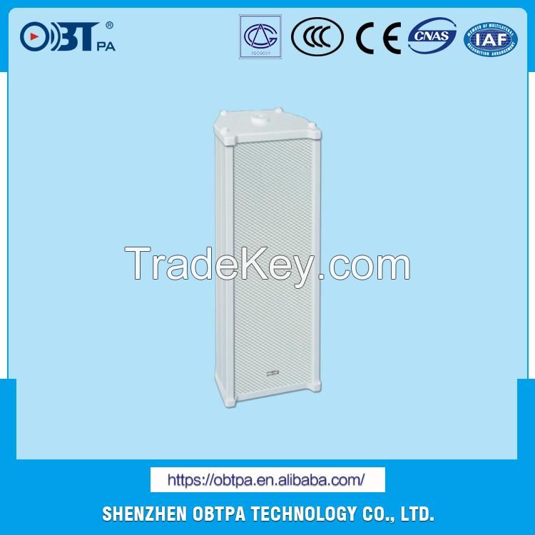 OBT-902 2016 best selling pa system outdoor luxury aluminum column speaker with 100V transformer