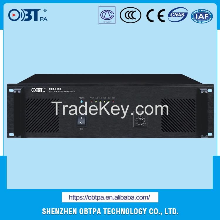 OBT-7150 2016 Best Selling 1500 Watts 8 Channels Professional Power Amplifier Audio Amplifier For Hotel, Hospital, Supermarket