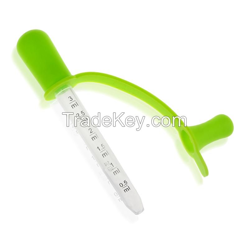 Infant medicine dropper and spoon set/dispenser kit