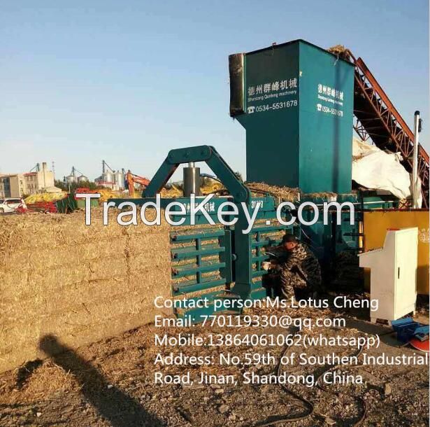 Straw baler, waste paper baler, plastic baler, pet bottle baler, packing machine