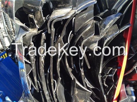 Baled car bumpers 