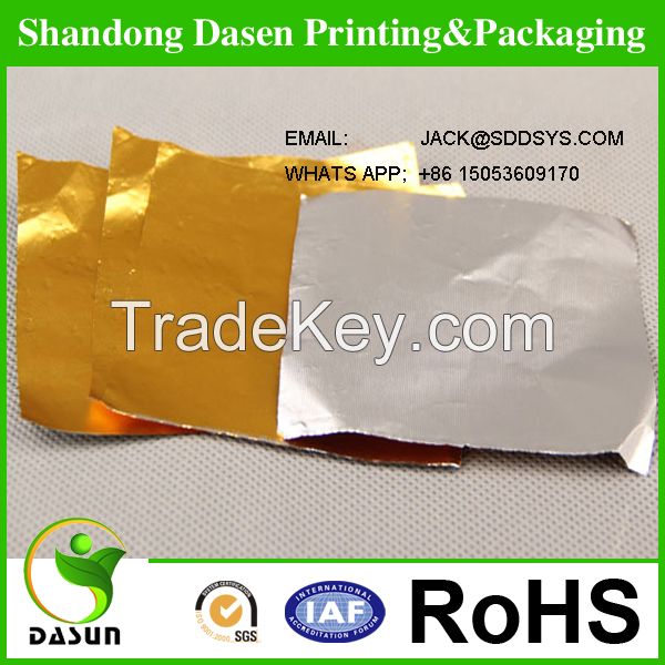 Laser metalized paperboard transfer