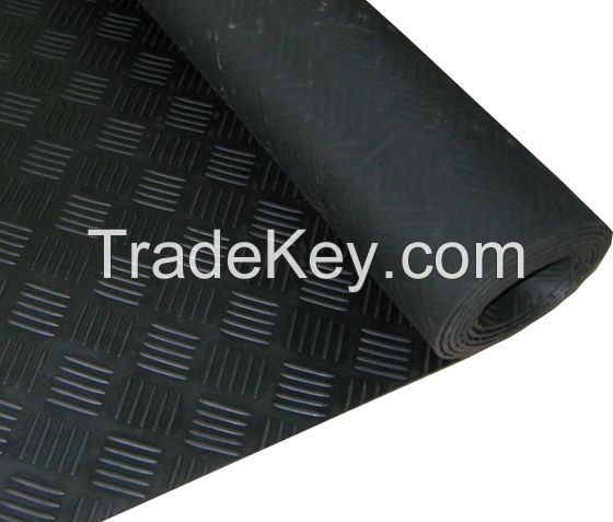 3mm Black Checker Rubber Mat