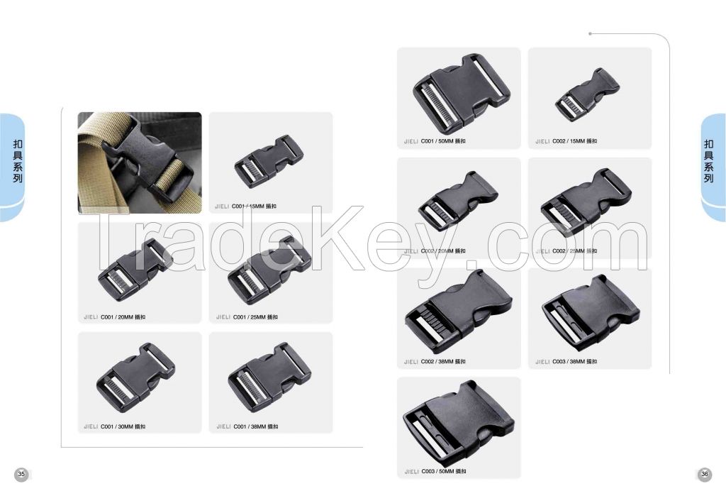 Quick Side Release Buckle/tent/backpack plastic buckle