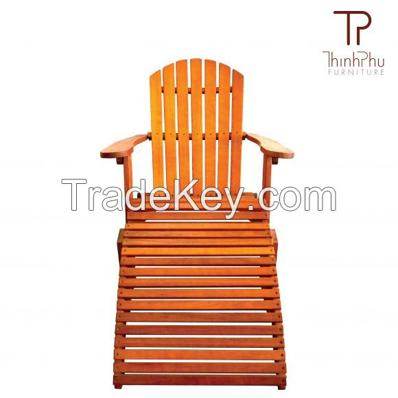 ADIRONDACK CHAIR WITH FOOTREST LUXIUS