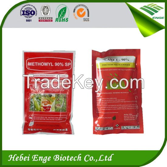 methomyl 90% sp water soluble powder insectcide plastic bags