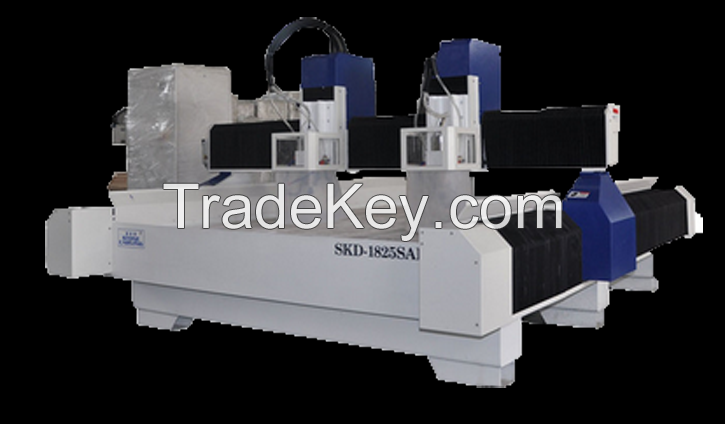 Two Heads Stone CNC Engraving Machine