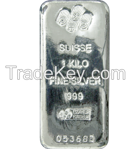 Silver Bars / 1 kg PAMP Suisse Silver Cast Bar