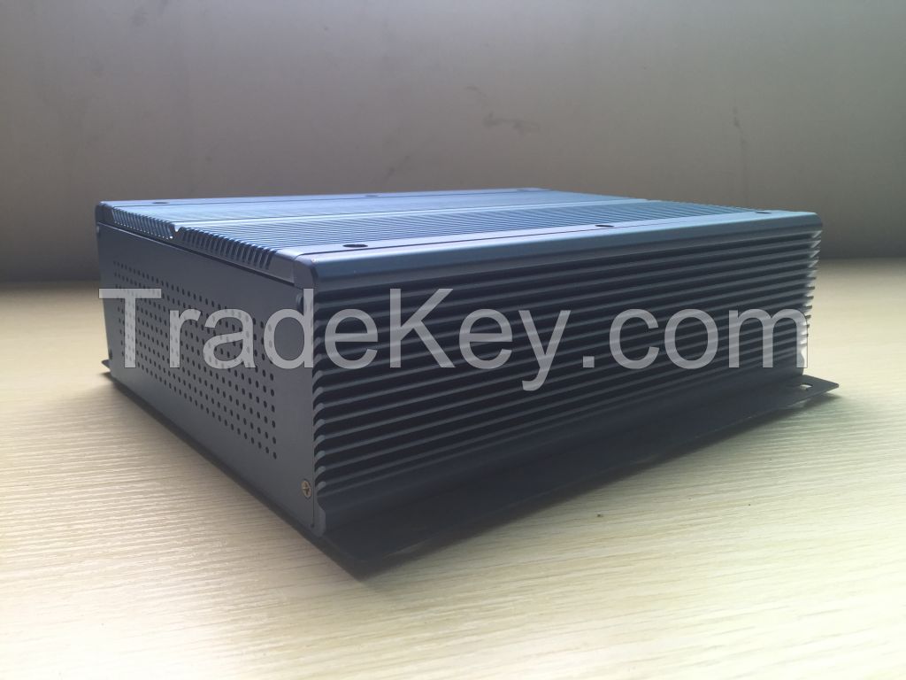 embedded fanless chassis New pure Aluminum mini itx case for industrial pc car GPS