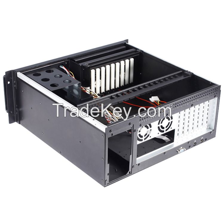 4U 19'' industrial workstation ATX server wall mount chassis