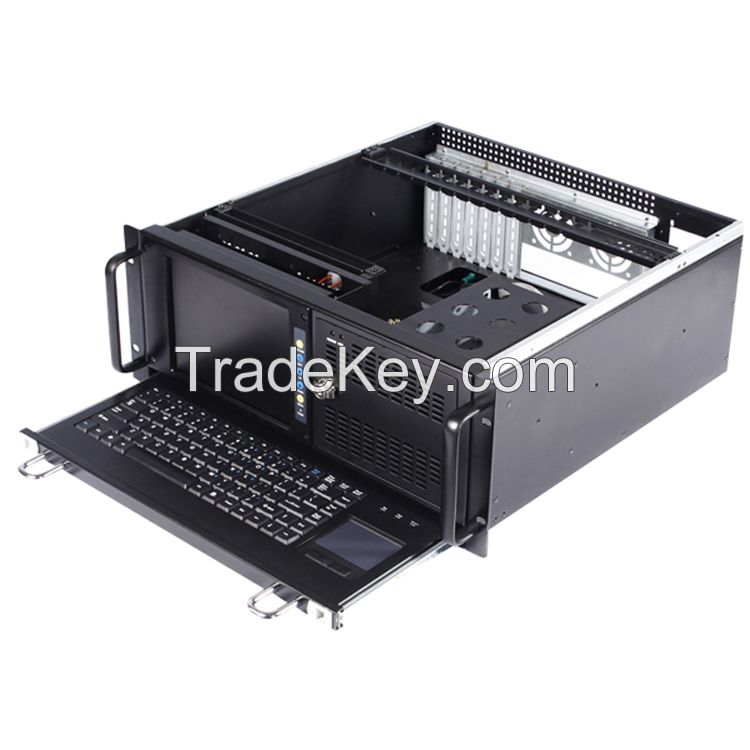 4U 19'' industrial workstation ATX server wall mount chassis