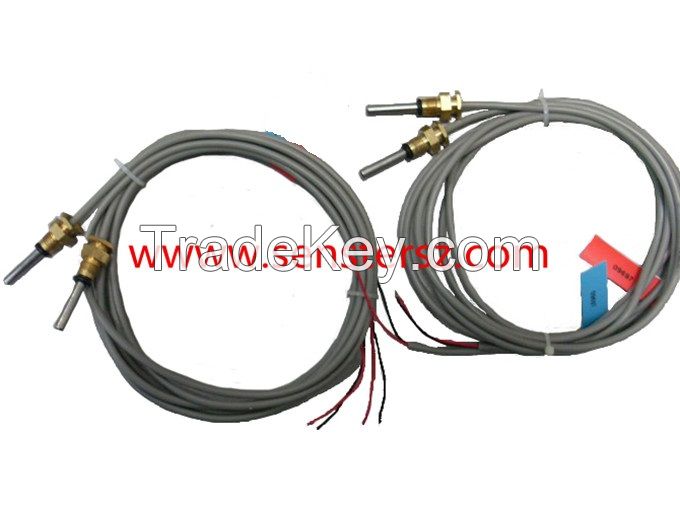 PT1000 Temperature Probe SUS304 5*30mm (including thread length 15mm)   M8*1.25mm Screw PVC; 2-Wire, 500mm Cable Length