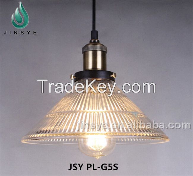 jinsanye China supply cage lamps metal glass pendant lighting