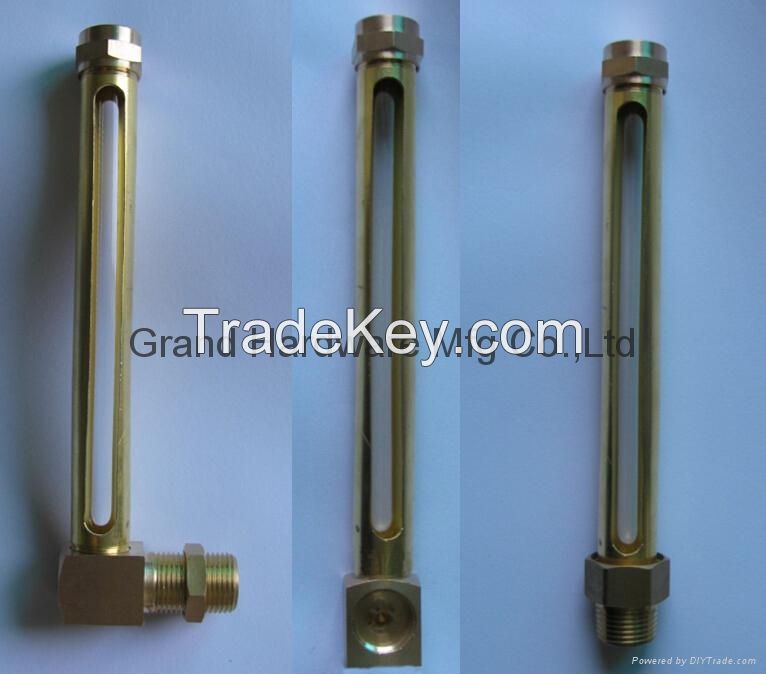 Elbow Brass Tube oil level gauge indicator oil level indicator with glass tube