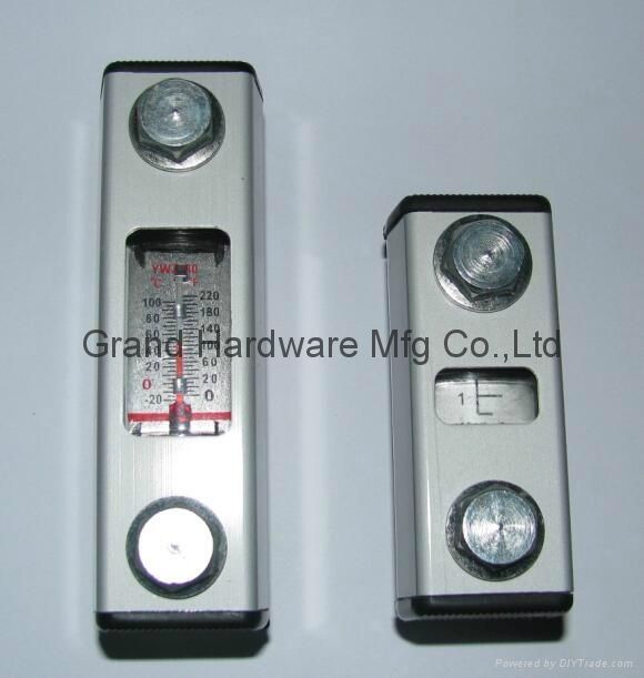 Hydraulic tank oil level indicator with thermometer, hydraulic oil level gauge with thermometer