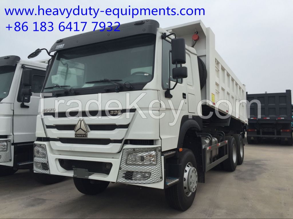 SINOTRUK Howo dump truck / tipper with 336hp 10wheel 15m3 cargo body