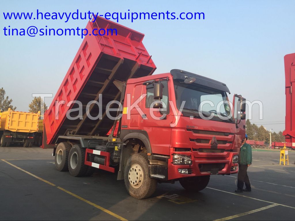 SINOTRUK Howo dump truck / tipper with 336hp 10wheel 15m3 cargo body