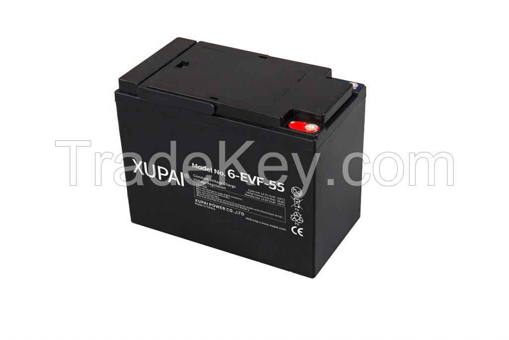 6-Evf-55 12V 55ah Lead Acid Rocket Car Battery for Electric Vehicle