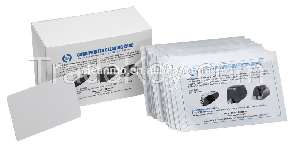 Fare Box/Ticket Reader Cleaning Cards, CR80, 50 cards/box
