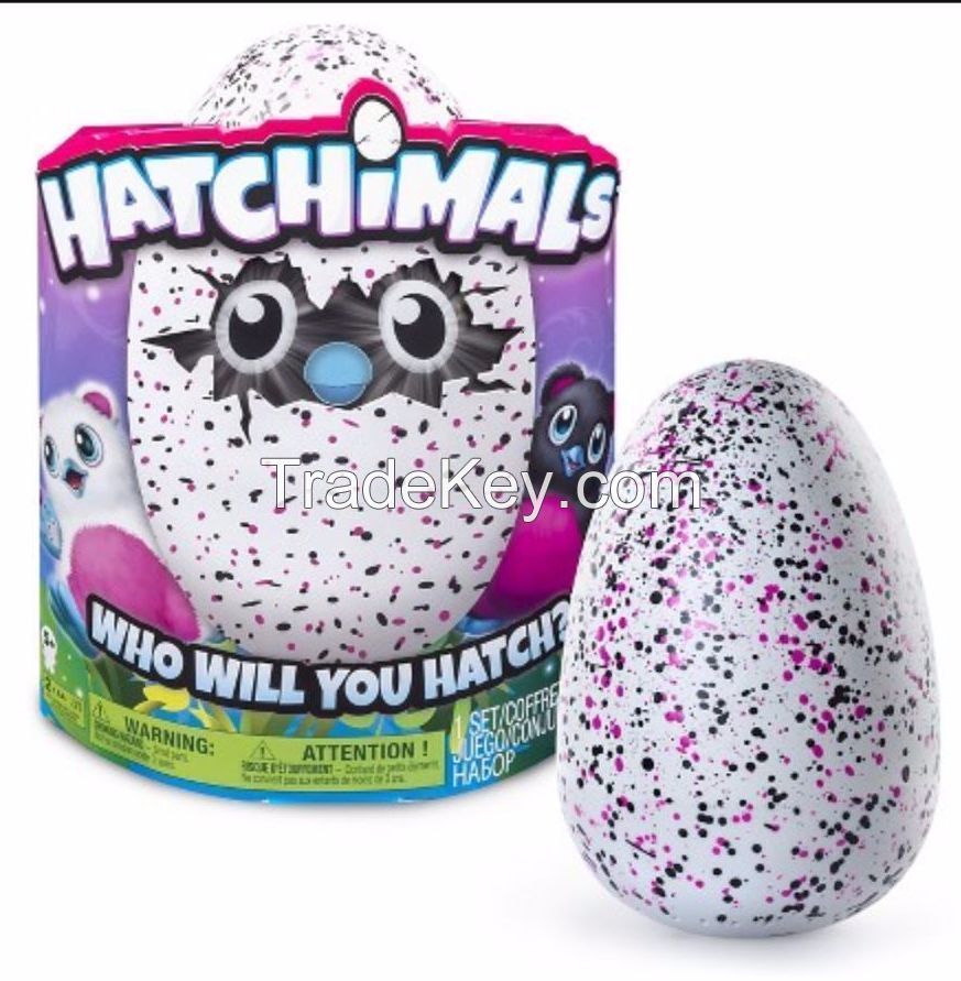 Hatchimals Owlicorn hatching egg Spin Master toy Pink Blue crystal nest NEW NIB