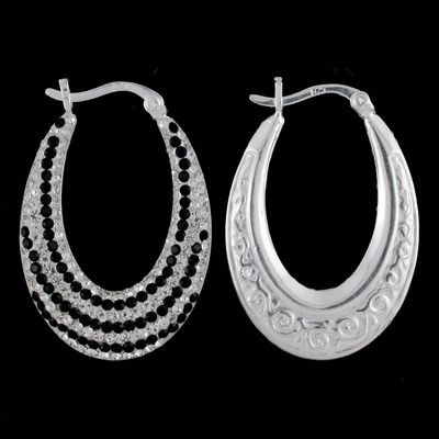 Silver Hoop Earring