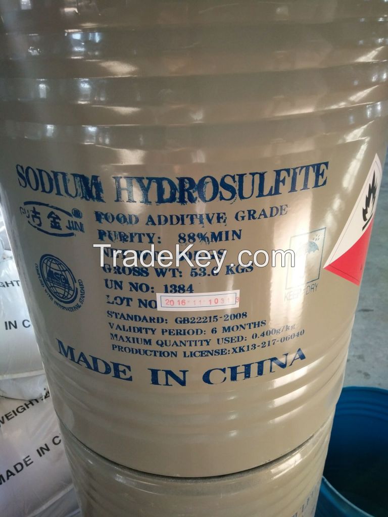 Sodium hydrosulfite for food industry
