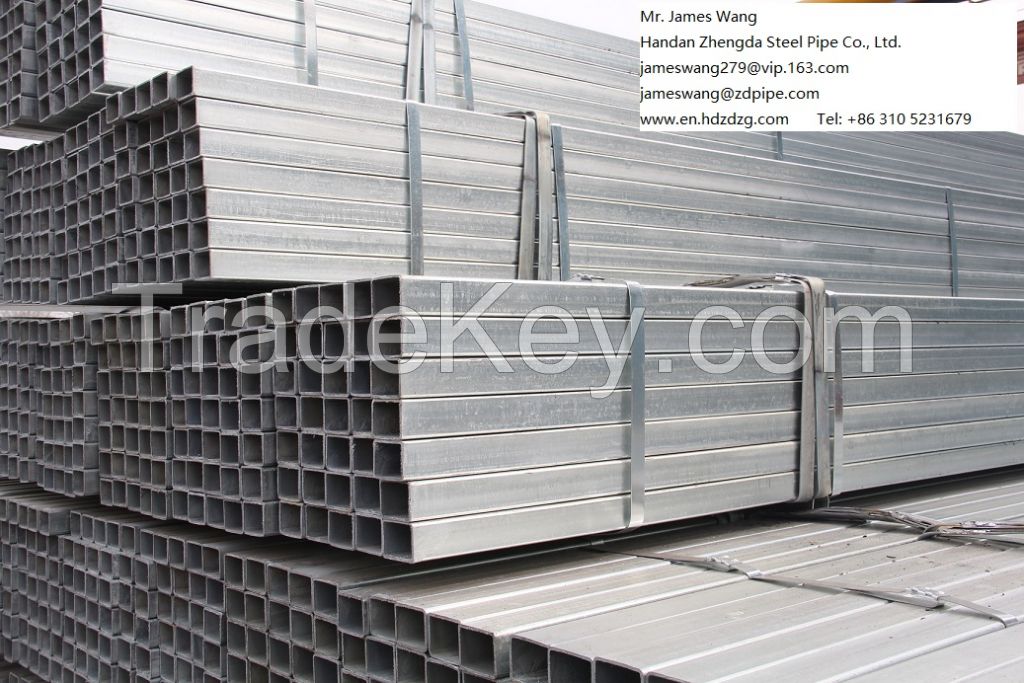 Hollow Sections Galvanized Square Steel Pipe