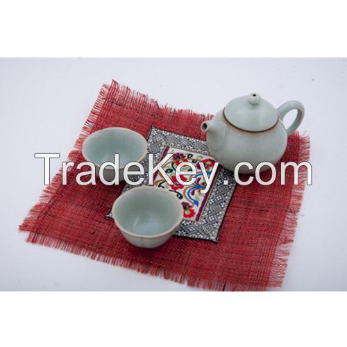 Cup Mat With Embroidery