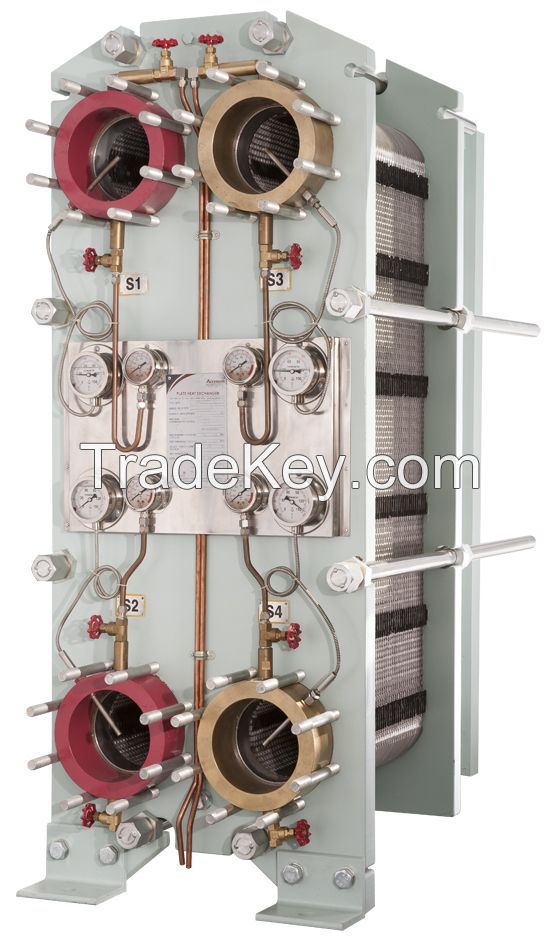 Marine application plate heat exchanger