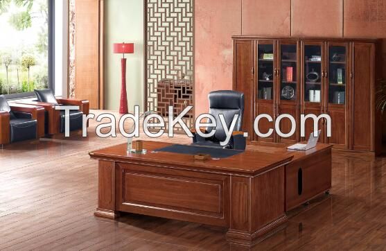 2016 Hot Sale Solid Wood Veneer Cheap Office furniture Office Table wi