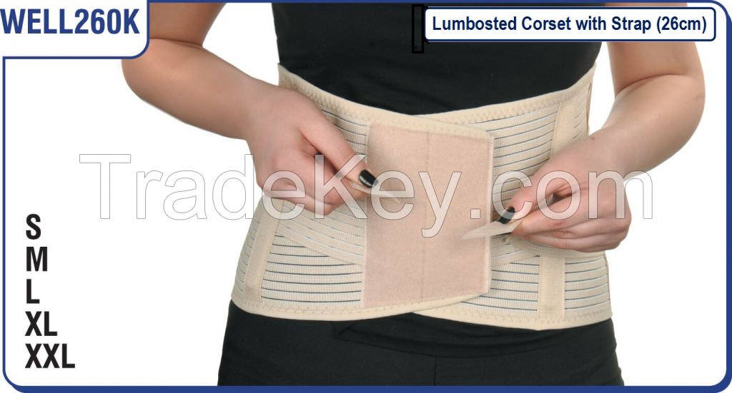 Lumbosted Corset with Strap (26cm)