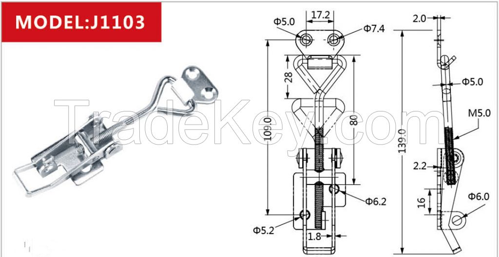 adjustable toggle latch , toggle clamp, door latch 