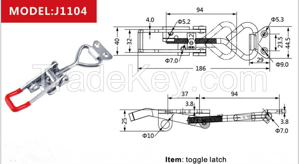 adjustable toggle latch , toggle clamp, door latch 