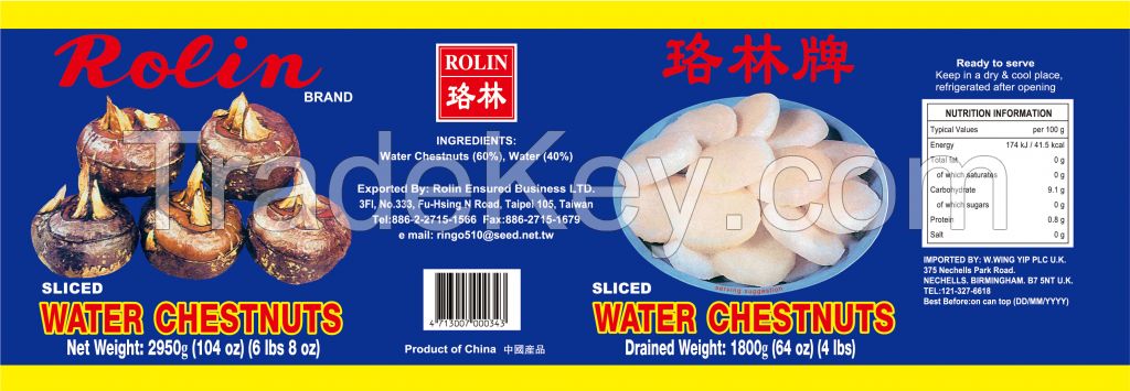 canned water chestnuts