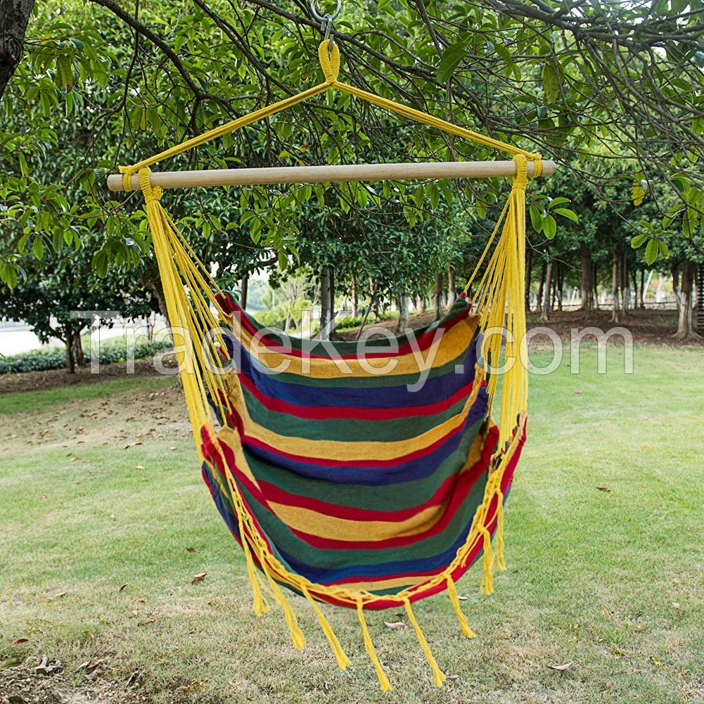 Outdoor folding hanging fabric camping hammock chair