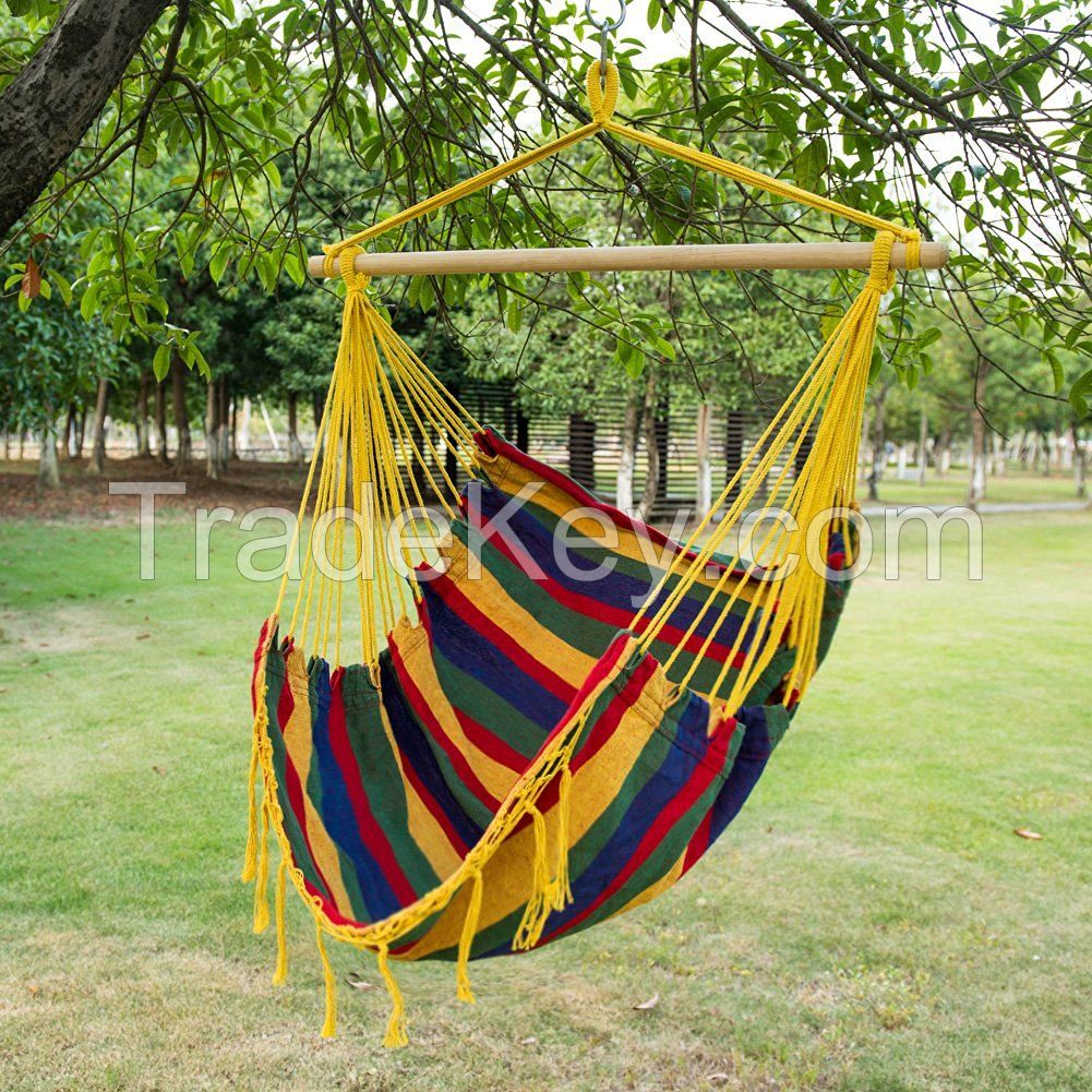 Outdoor folding hanging fabric camping hammock chair