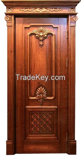 2016 Hot Sale Solid Wood Door Interior for Apartment Hotel Bedroom