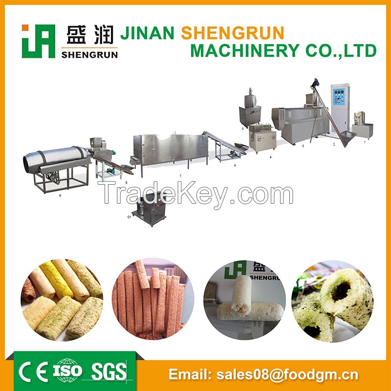 Core filling snack/puffed leisure food production line