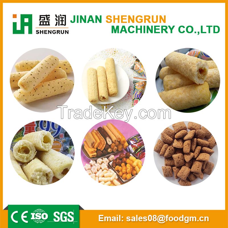 Core filling snack/puffed leisure food production line