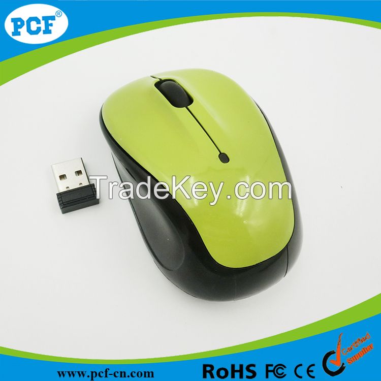 Hot sell custom logo USB mini wireless mouse , 2.4ghz wireless mouse with micro-receiver