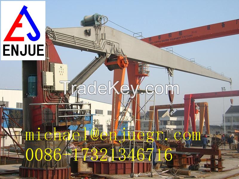 Hydraulic Telescopic Boom Marine Crane 