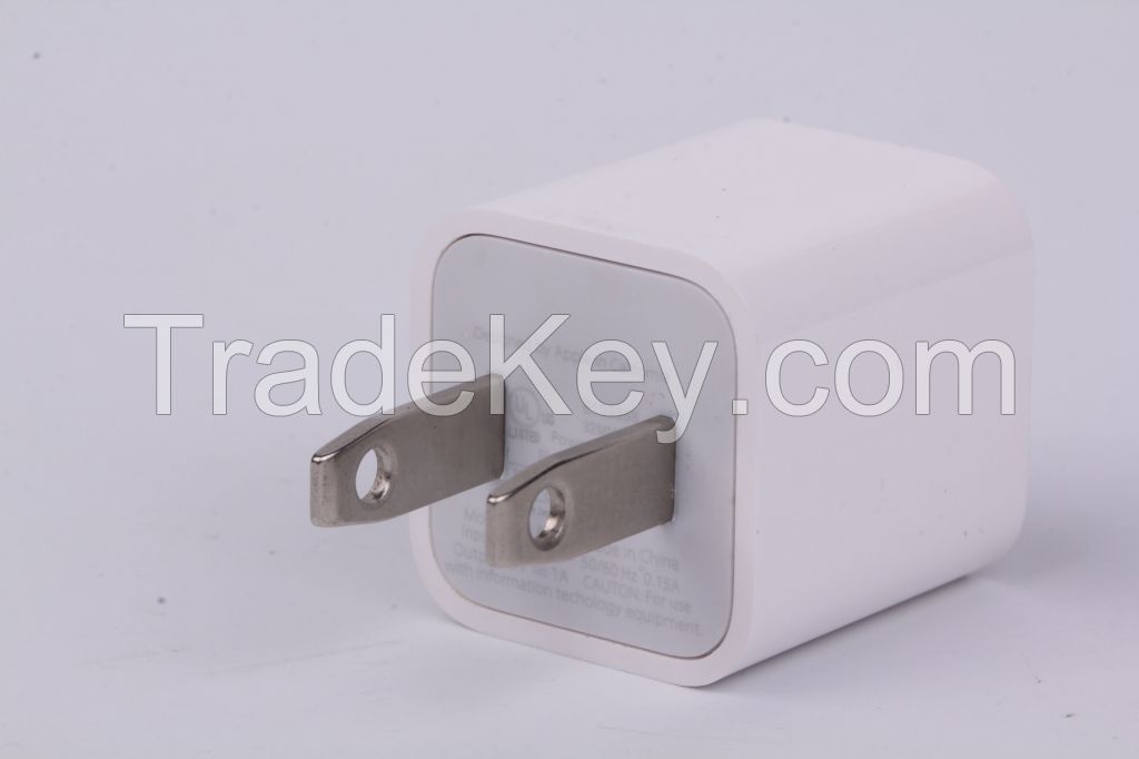 For iPhone 4/4s/5/5C/5S original wall charger adapter with apple LOGO,US spec