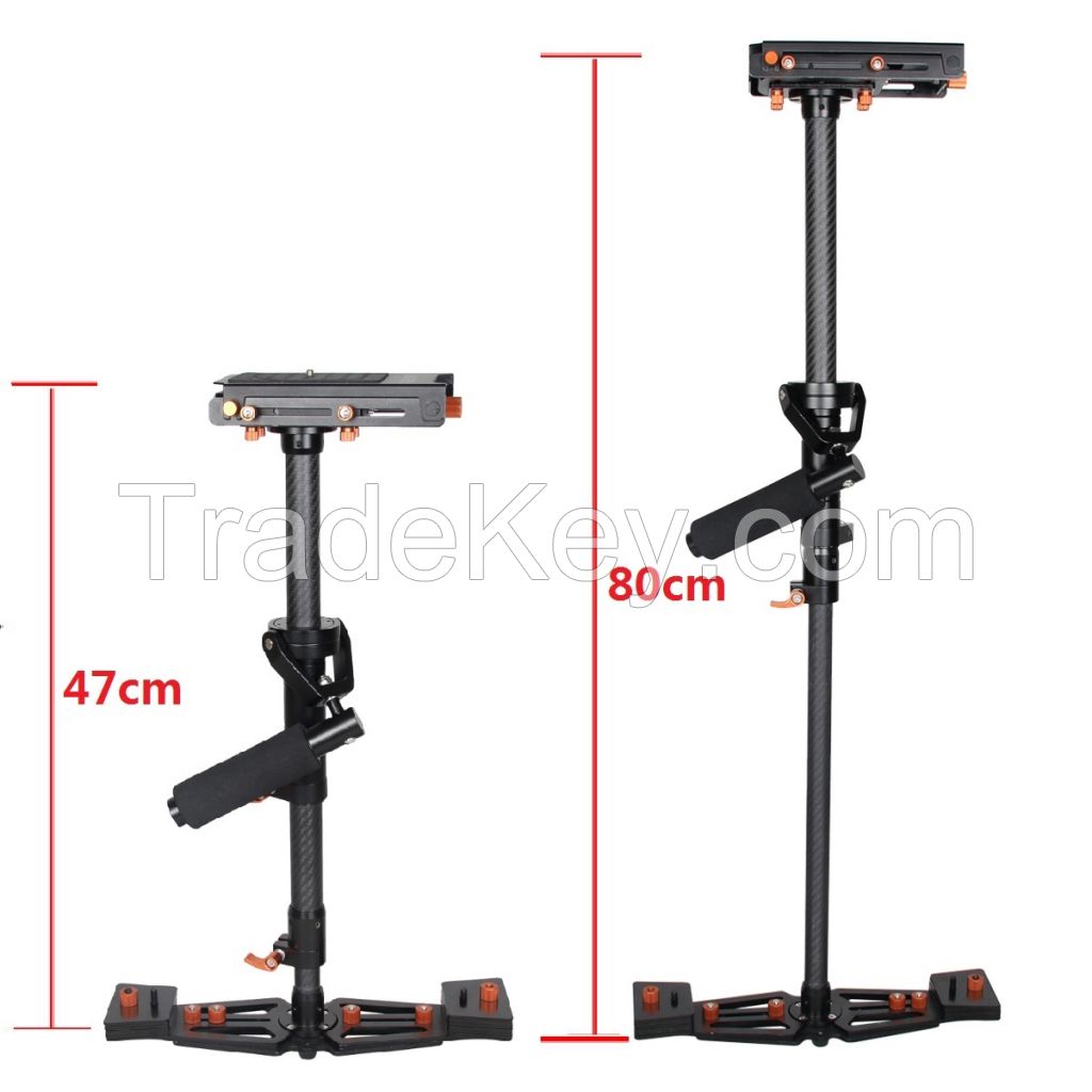 YELANGU 80cm Carbon Fiber Camera Stabilizer S800 handheld Steadicam Support DV HDV DSLR